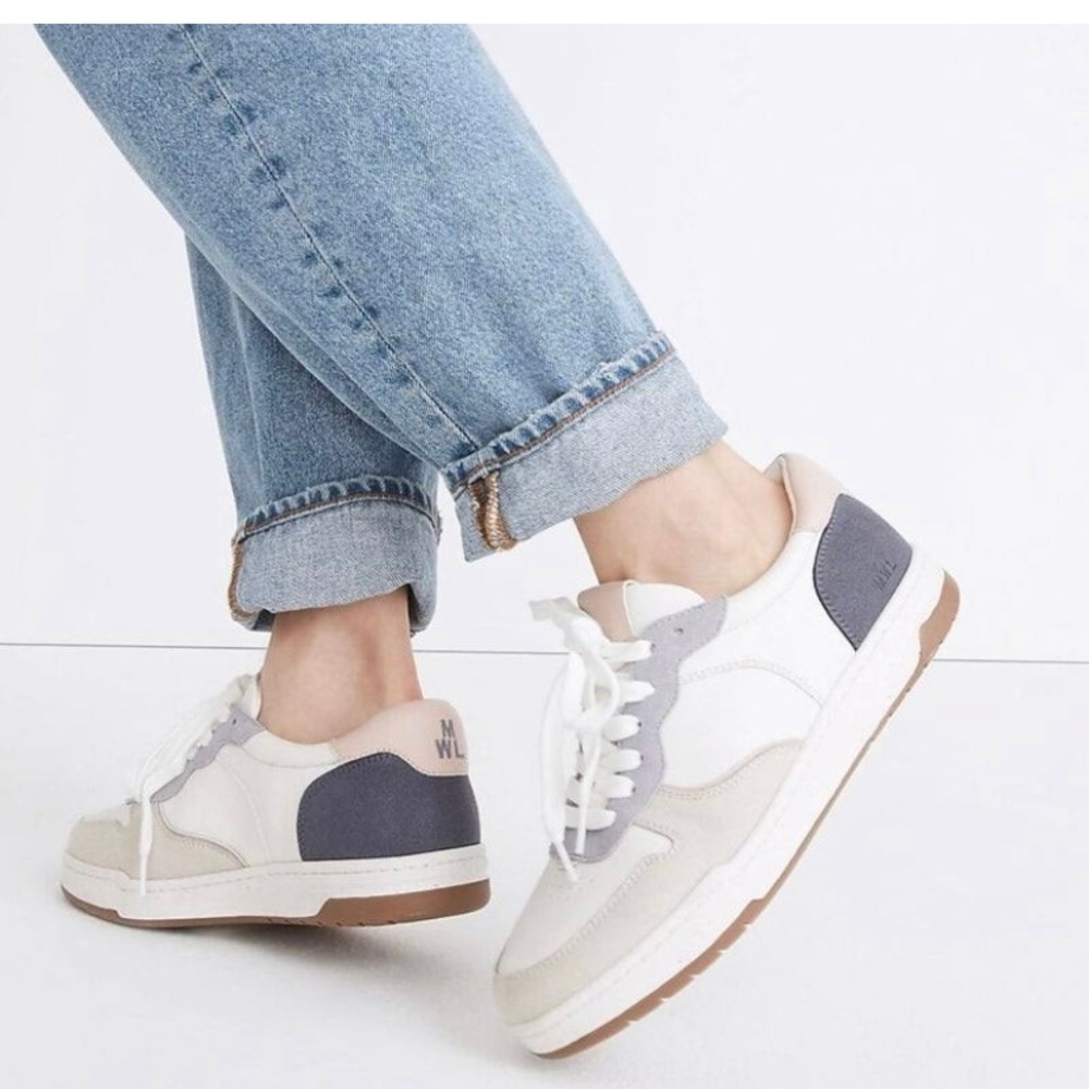 Madewell court sneaker size 6.5 lavender multi